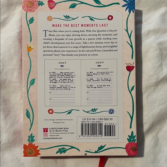 One Question a Day for Moms Journal - Pink and Gold - Picture 2 of 2